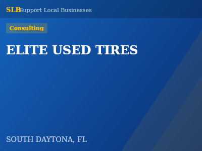 ELITE USED TIRES — Consulting in SOUTH DAYTONA, FL
