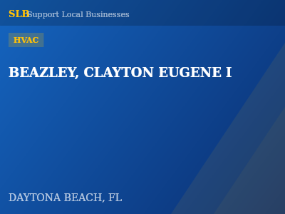 BEAZLEY, CLAYTON EUGENE I — HVAC in DAYTONA BEACH, FL