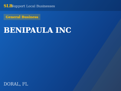 BENIPAULA INC — General Business in DORAL, FL