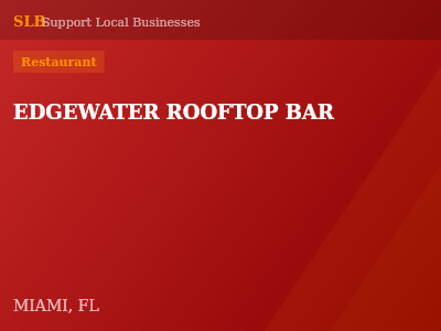 EDGEWATER ROOFTOP BAR — Restaurant in MIAMI, FL