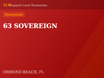 63 SOVEREIGN — Restaurant in ORMOND BEACH, FL