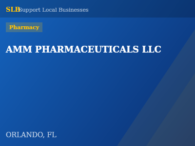 AMM PHARMACEUTICALS LLC — Pharmacy in ORLANDO, FL