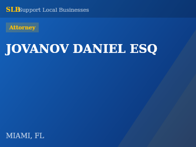 JOVANOV DANIEL ESQ — Attorney in MIAMI, FL