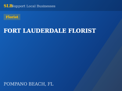 FORT LAUDERDALE FLORIST — Florist in POMPANO BEACH, FL