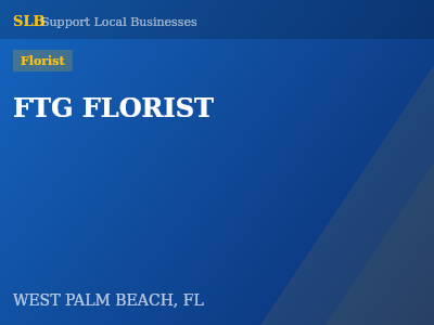FTG FLORIST — Florist in WEST PALM BEACH, FL