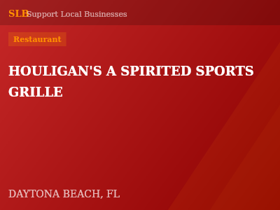 HOULIGAN'S A SPIRITED SPORTS GRILLE — Restaurant in DAYTONA BEACH, FL
