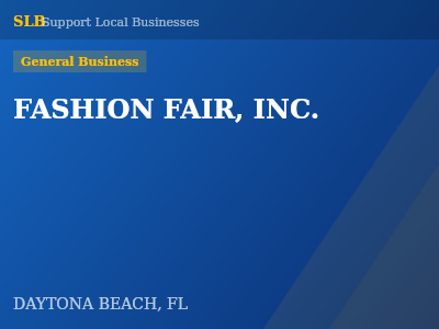 FASHION FAIR, INC. — General Business in DAYTONA BEACH, FL