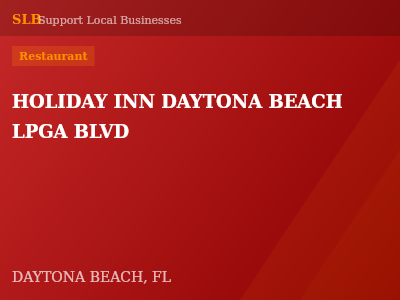 HOLIDAY INN DAYTONA BEACH LPGA BLVD — Restaurant in DAYTONA BEACH, FL