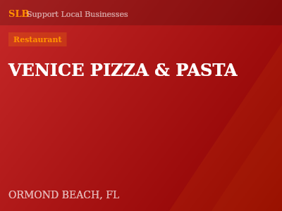 VENICE PIZZA & PASTA — Restaurant in ORMOND BEACH, FL