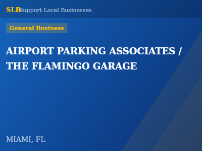 AIRPORT PARKING ASSOCIATES / THE FLAMINGO GARAGE — General Business in MIAMI, FL