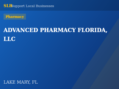 ADVANCED PHARMACY FLORIDA, LLC — Pharmacy in LAKE MARY, FL