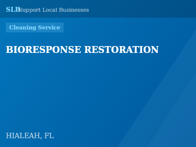 BIORESPONSE RESTORATION — Cleaning Service in HIALEAH, FL