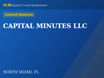 CAPITAL MINUTES LLC — General Business in NORTH MIAMI, FL