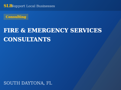 FIRE & EMERGENCY SERVICES CONSULTANTS — Consulting in SOUTH DAYTONA, FL