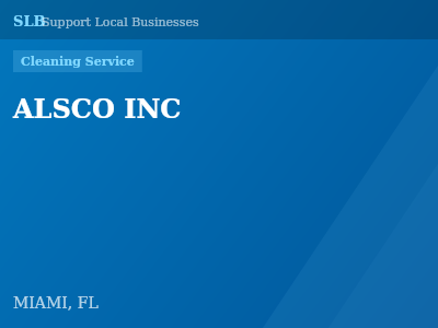 ALSCO INC — Cleaning Service in MIAMI, FL