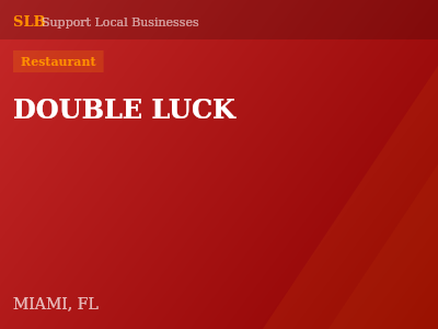 DOUBLE LUCK — Restaurant in MIAMI, FL