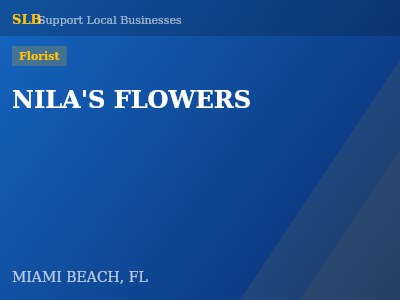 NILA'S FLOWERS — Florist in MIAMI BEACH, FL