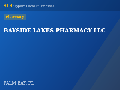 BAYSIDE LAKES PHARMACY LLC — Pharmacy in PALM BAY, FL