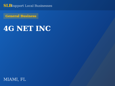 4G NET INC — General Business in MIAMI, FL