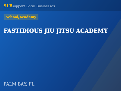 FASTIDIOUS JIU JITSU ACADEMY — School/Academy in PALM BAY, FL