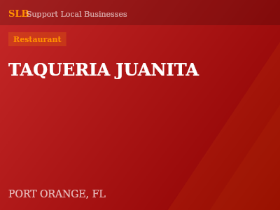 TAQUERIA JUANITA — Restaurant in PORT ORANGE, FL