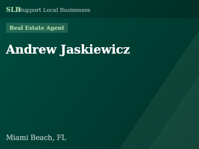 Andrew Jaskiewicz — Real Estate Agent in Miami Beach, FL