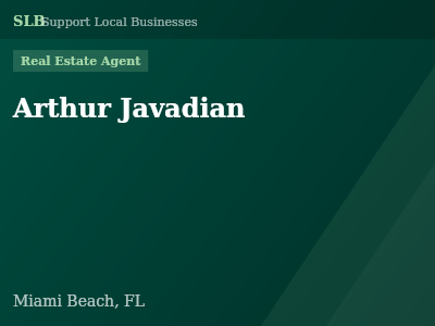Arthur Javadian — Real Estate Agent in Miami Beach, FL