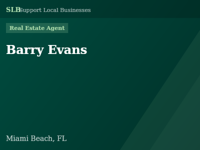 Barry Evans — Real Estate Agent in Miami Beach, FL