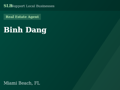 Binh Dang — Real Estate Agent in Miami Beach, FL