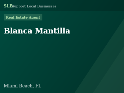 Blanca Mantilla — Real Estate Agent in Miami Beach, FL