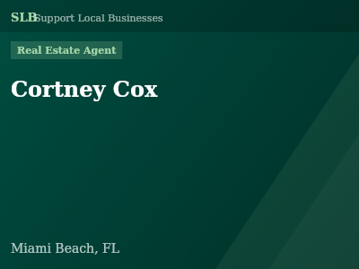 Cortney Cox — Real Estate Agent in Miami Beach, FL
