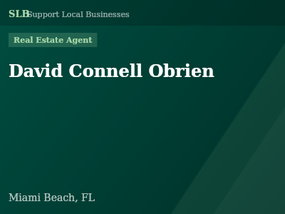 David Connell Obrien — Real Estate Agent in Miami Beach, FL