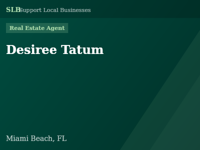Desiree Tatum — Real Estate Agent in Miami Beach, FL