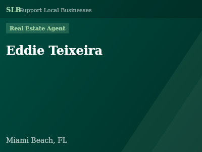 Eddie Teixeira — Real Estate Agent in Miami Beach, FL