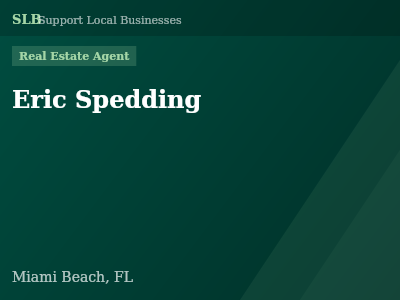 Eric Spedding — Real Estate Agent in Miami Beach, FL