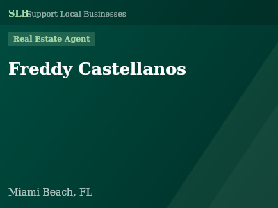 Freddy Castellanos — Real Estate Agent in Miami Beach, FL