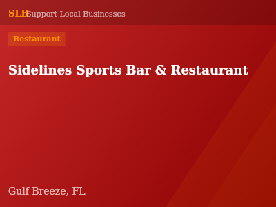 Sidelines Sports Bar & Restaurant — Restaurant in Gulf Breeze, FL