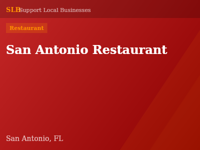 San Antonio Restaurant — Restaurant in San Antonio, FL