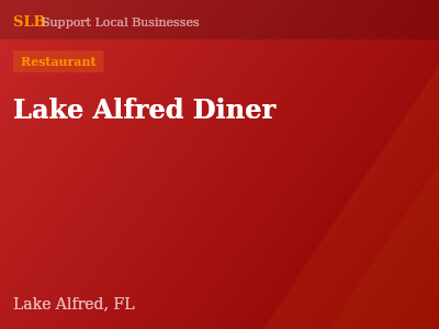 Lake Alfred Diner — Restaurant in Lake Alfred, FL