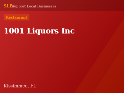 1001 Liquors Inc — Restaurant in Kissimmee, FL
