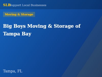 Big Boys Moving & Storage of Tampa Bay — Moving & Storage in Tampa, FL