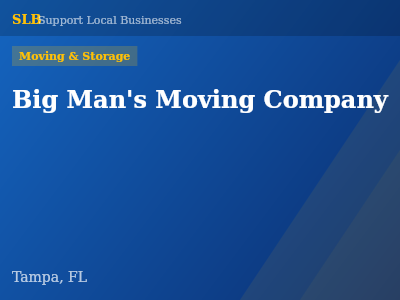 Big Man's Moving Company — Moving & Storage in Tampa, FL