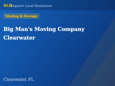 Big Man's Moving Company Clearwater — Moving & Storage in Clearwater, FL