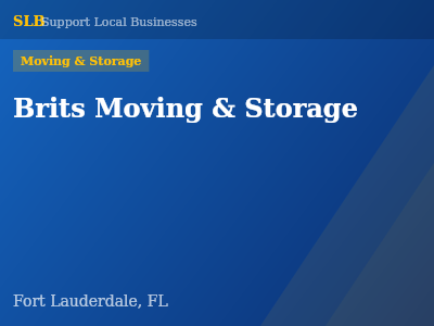 Brits Moving & Storage — Moving & Storage in Fort Lauderdale, FL