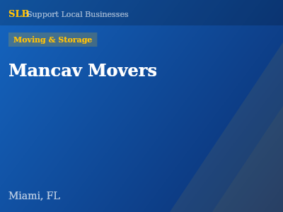 Mancav Movers — Moving & Storage in Miami, FL