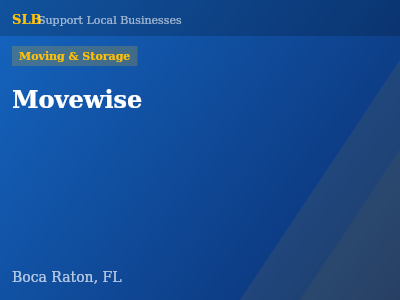 Movewise — Moving & Storage in Boca Raton, FL