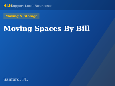 Moving Spaces By Bill — Moving & Storage in Sanford, FL