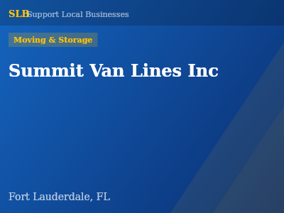 Summit Van Lines Inc — Moving & Storage in Fort Lauderdale, FL