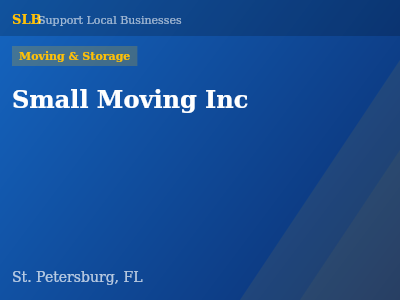 Small Moving Inc — Moving & Storage in St. Petersburg, FL