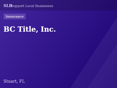BC Title, Inc. — Insurance in Stuart, FL